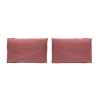 2 Taies d'oreiller en percale de coton 50x75 cm rose foncé