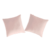 2 Fundas de almohada de algodón 65x65 cm rosa