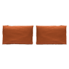 2 Taies d'oreiller en coton 50x75  cm orange foncé