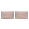 2 fundas de almohada de algodón 50x75 cm rosa
