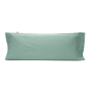 Funda de almohada 100% algodón 45x110 cm verde agua