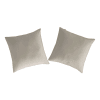 2 Fundas de almohada de algodón 65x65 cm lino