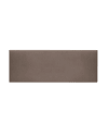 Cabecero tapizado de poliéster liso en color marrón 90x60cm