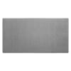 Cabecero tapizado de poliester liso en color gris de 135x80cm