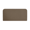 Cabecero tapizado de algodón en color marrón de 180x80cm