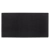 Cabecero tapizado de poliester liso en color negro de 90x80cm