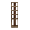 Zapatero de madera con puertas de mimbre marrón de 100 cm