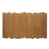 Cabecero de cama de madera maciza en color marrón para cama de 135 cm