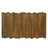 Tête de lit en bois d’épicéa couleur marron vieilli pour lit 180 cm