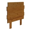 Cabecero de cama de madera de pino para cama de 135 cm en color marrón