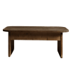 Table basse élévatrice en bois de sapin couleur marron