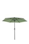 Parasol droit rond diamètre 3m - toile vert menthe