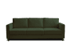 3-Sitzer Sofa mit Bettfunktion aus aus Cord Grün
