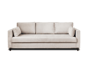 3-Sitzer Sofa mit Bettfunktion aus Samt Beige