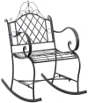 Deco 79 Rattan - Scatola decorativa realizzata a mano, in rattan, con inserti in bronzo, set di 2 contenitori da 7, 5 W, marrone