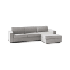 Festes 3-Sitzer-Sofa aus grauem Stoff