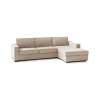 Festes 3-Sitzer-Sofa aus beigem Stoff