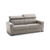 GIANTEX Poltrona da salotto scandinava, divano Relax confortevole, bracciolo, tasca laterale, 4 piedi in acciaio, sedia relax per soggiorno, ufficio, camera da letto, 75 x 81 x 94,5 cm, grigio (beige