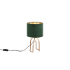 Lampe design en métal vert