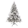 Weihnachtsbaum mit Kunstschnee, H 150 cm, 809 Zweige aus PVC und PE