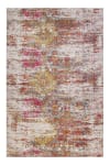 Flacher Teppich, Vintage, abgenutzter Effekt, mehrfarbig, rosa 160x230