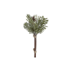 Petit assemblage en pin avec baies artificielles blanches h19