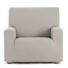 Bi-elastischer Sesselbezug 80 - 110 cm, leinenfarben