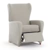Bi-elastischer Relax-Stuhlbezug 60 - 75 cm, leinenfarben