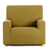 Housse de fauteuil extensible moutarde 80 - 130 cm