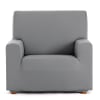 Bi-elastischer Sesselbezug 80 - 110 cm, grau