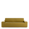 Funda de sofá 4 plazas bielástica mostaza 210 - 240 cm