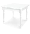 Tavolo in legno bianco allungabile a libro 100x100 - 200x100 cm