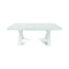 Tavolo in legno bianco consumato allungabile 160x90 cm - 410x90 cm