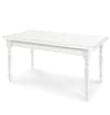 Tavolo in legno bianco allungabile 140x80 - 220x80 cm