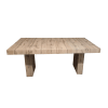 Tavolo in legno rovere nodato allungabile 160x90 cm - 410x90 cm