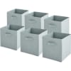 6er Set faltbare Aufbewahrungsboxen aus Vliesstoff, salbei, 31x31x31cm