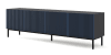 Mueble para TV efecto madera Negro y Azul real