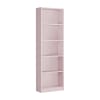 Libreria effetto legno rosa 52x25h180 cm