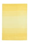 Tapis dégradé de couleur en laine jaune 190x290 cm