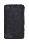 Handgetufteter Badteppich aus Polyester - anthrazit 60x100 cm
