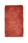Handgetufteter Badteppich aus Polyester - rostbraun 60x100 cm