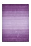 Tappeto degradato di colore in lana viola - 70x140 cm