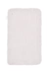 Handgetufteter Badteppich aus Polyester - weiß 60x100 cm