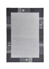 Alfombra Gabbeh floral de lana natural en color plata 240x340 cm