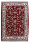 Tapis d'orient classique noué main en laine Rouge 070x140 cm