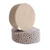 Set 2 pouf - 40x30cm - Marrone