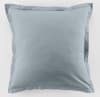 Taie d'oreiller coton bleu polaire 63x63 cm