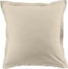Taie d'oreiller coton grège 63x63 cm