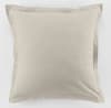 Taie d'oreiller coton ivoire 63x63 cm