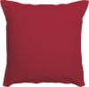 Taie d'oreiller coton rouge 63x63 cm